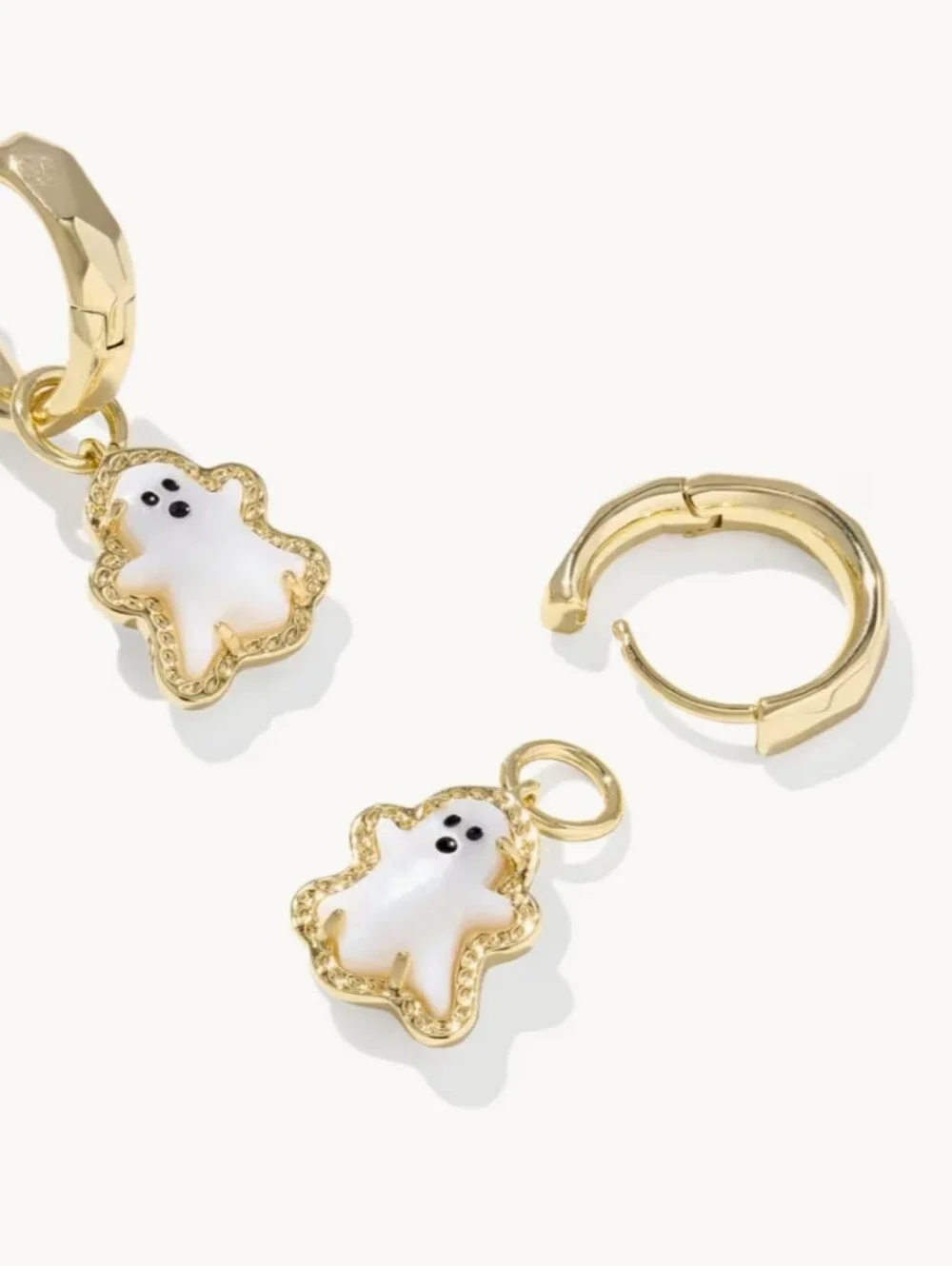 Kendra Scott Ghost Huggie Earrings